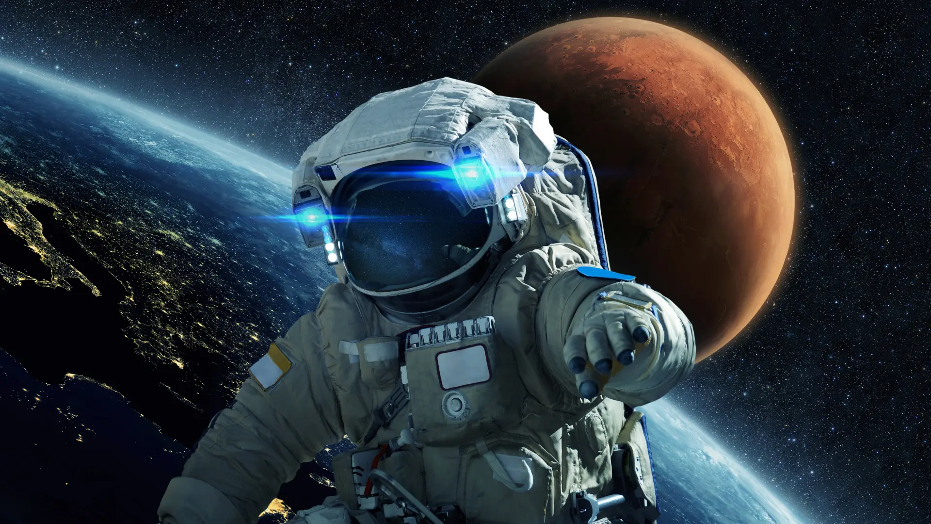 astronaut in space