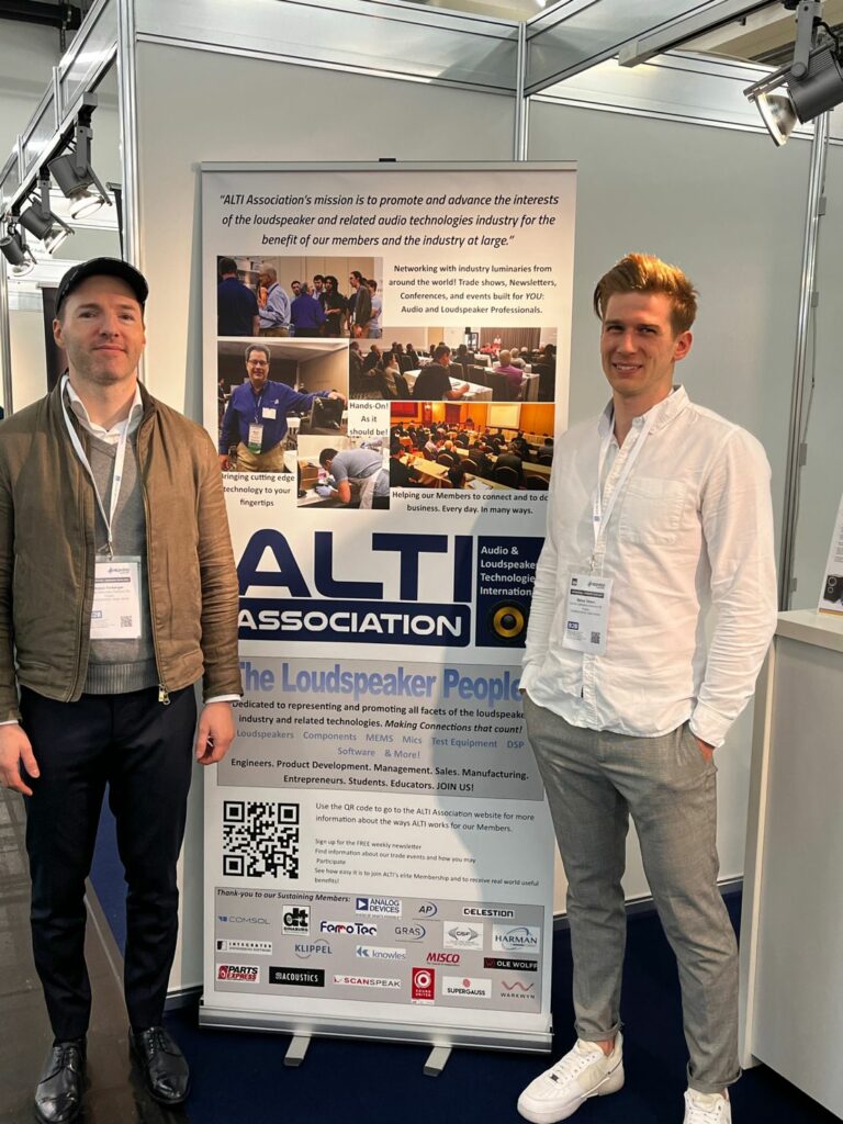 Arpad Forberger and Bence Takacs at ALTI conference, 2023